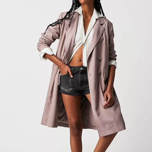 Free People Jackets & Blazers - 054 Free People Freddie Longline Blazer in Lilac NWT Size Large